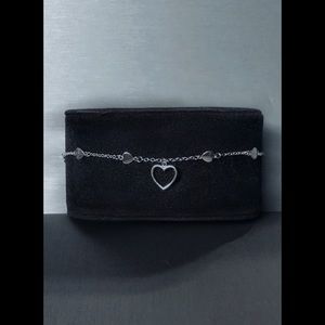 Sterling Silver Bracelet Hearts